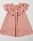 Bow Dress with Piping Detail