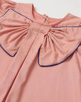 Bow Dress with Piping Detail