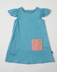 Daisy dress with pleated pocket