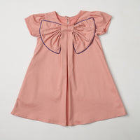 Bow Dress with Piping Detail