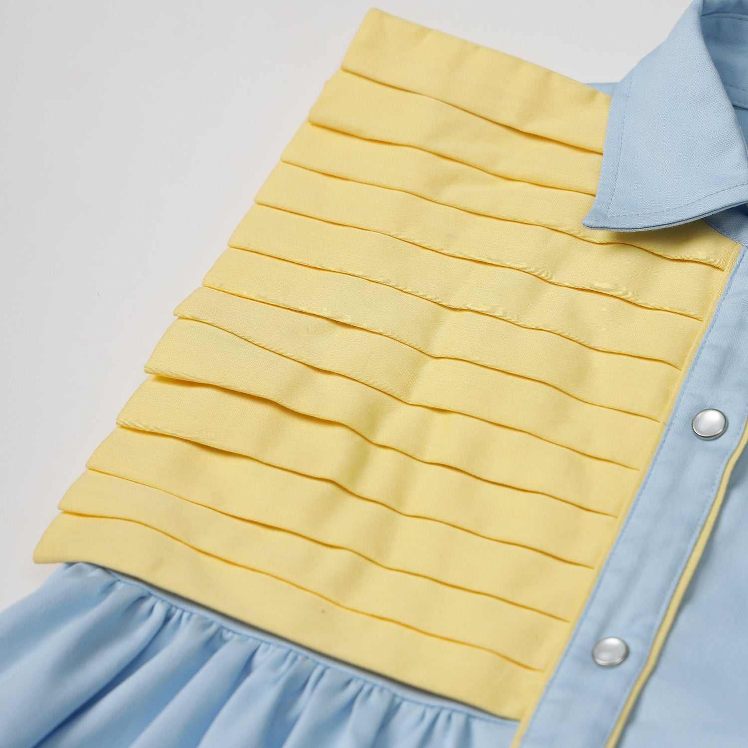 Button Dress with Pleat Panel