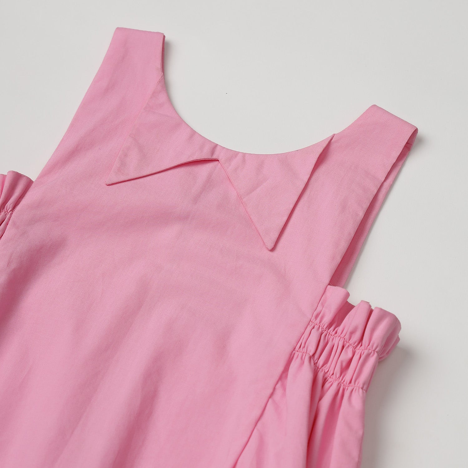 Balloon Dress with Smocked Panels