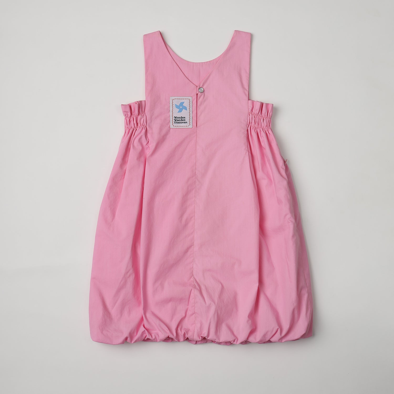 Balloon Dress with Smocked Panels