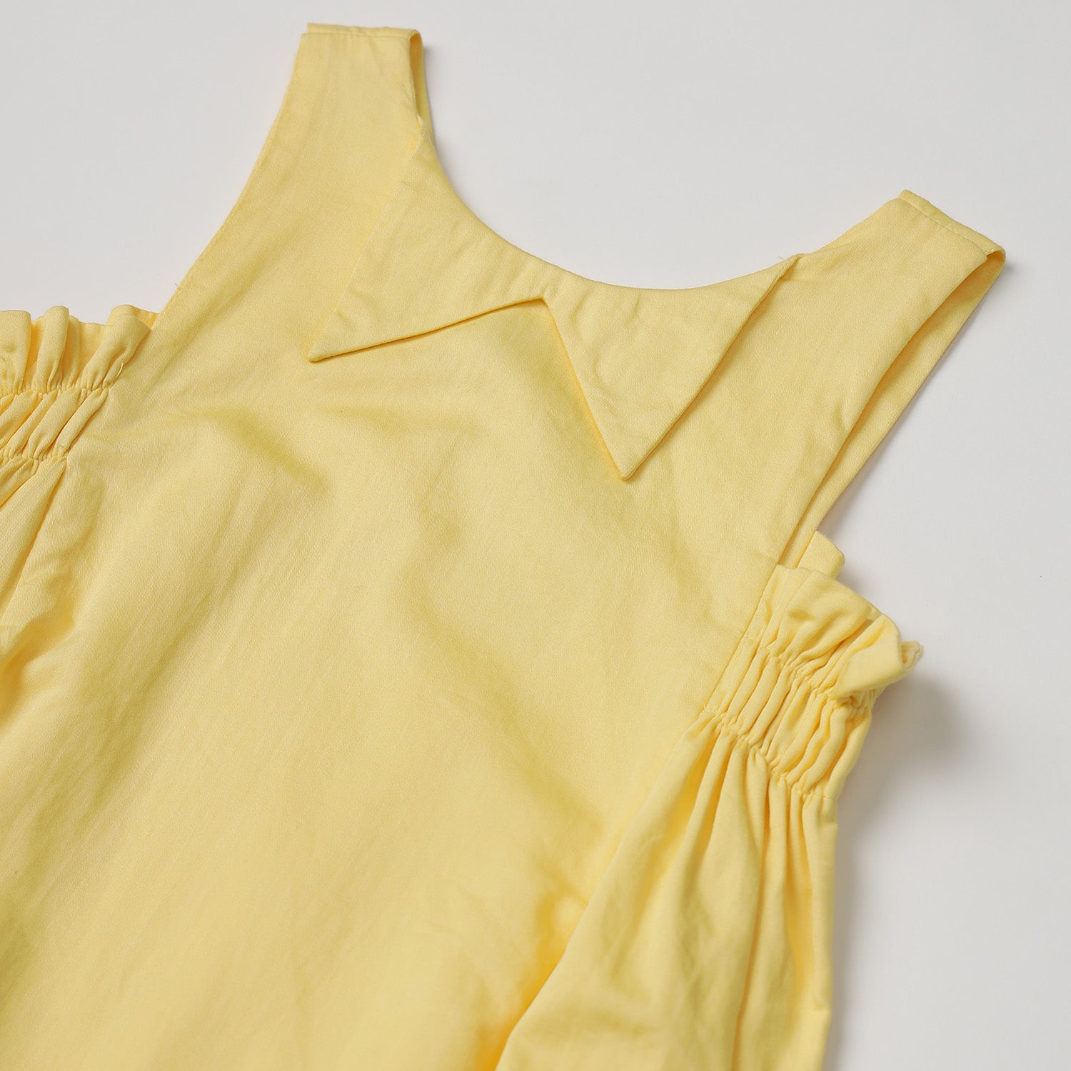 Balloon Dress with Smocked Panels