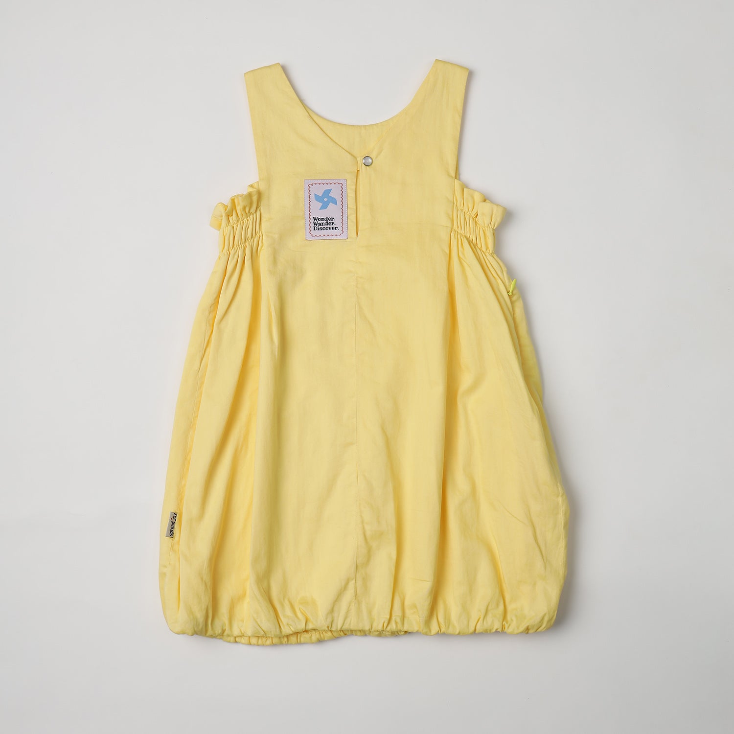 Balloon Dress with Smocked Panels