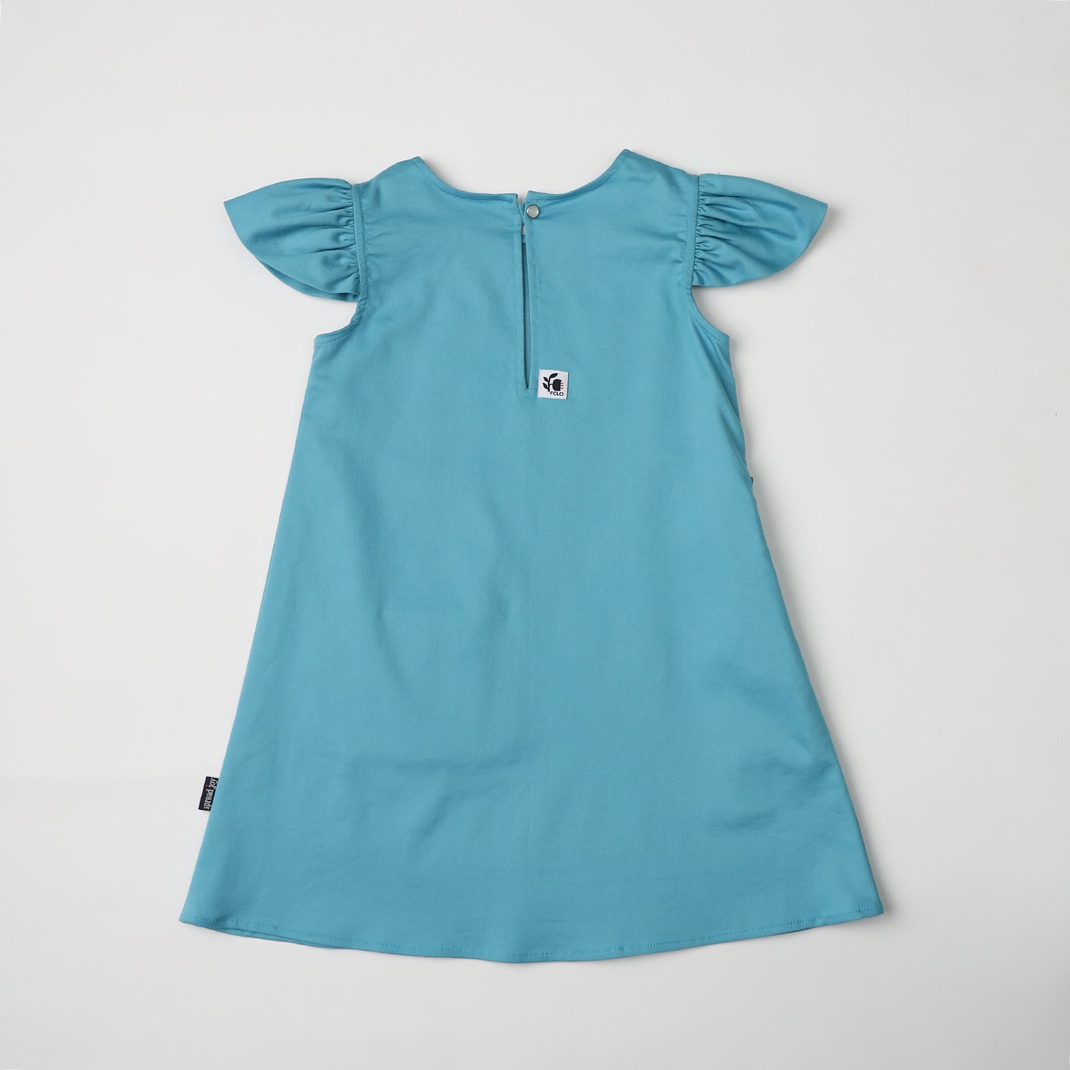 Daisy dress with pleated pocket