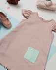 Daisy dress with pleated pocket