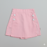 Button Detail Skort
